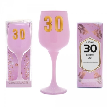 Kielich do wina różowy - 30